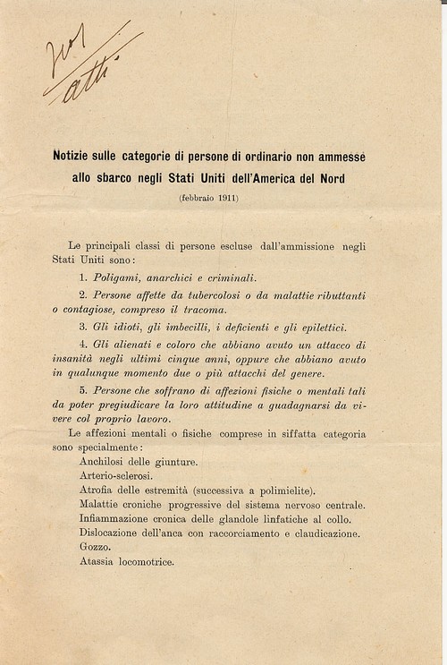 Norme per gli emigranti