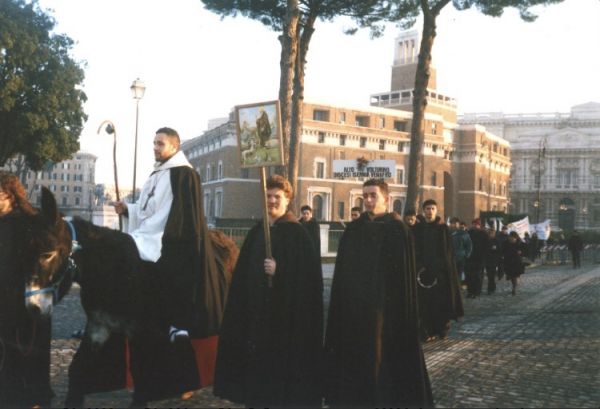 La Confraternita a Roma per l'udienza dal Papa