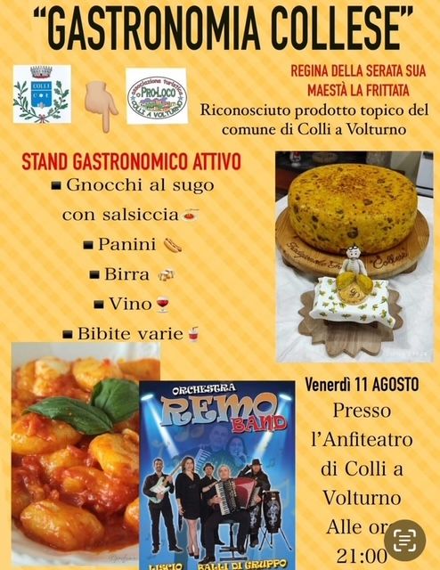 manifesto iniziativa Gastronomia Collese