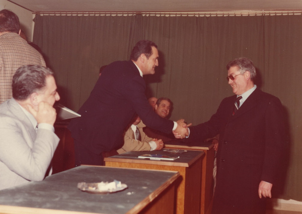 Isernia, Vincenzo Campellone ricevuto dal presidente della Provincia Ettore Rufo a Sx Michelangelo Morelli