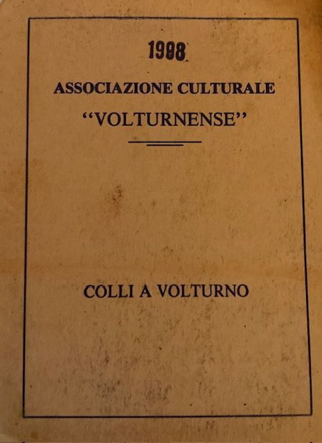 Tessera iscrizione associativa